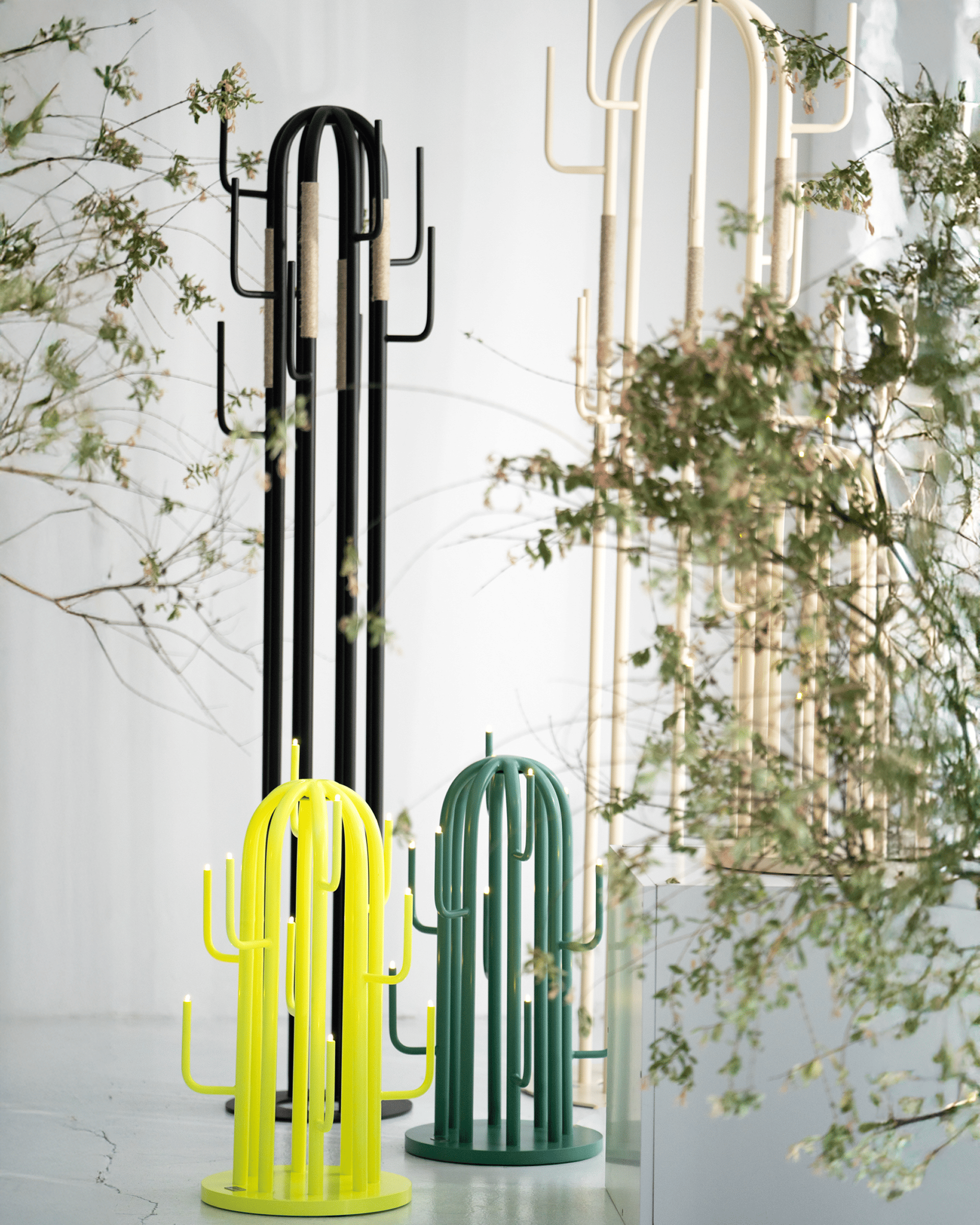 photo du produit lampe cactus jaune