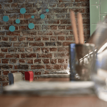 photo de l'intérieur San Sablon montrant le bar